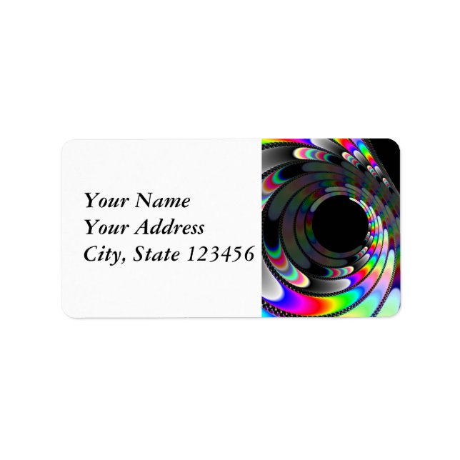 Abrutschen Adressaufkleber (Vorne)