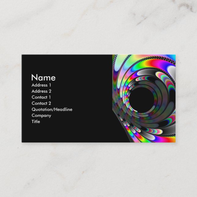 Abrutschen Visitenkarte (Vorderseite)