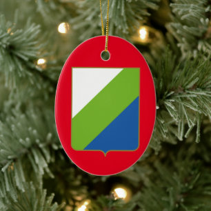 Abruzzen, Italien - Wappen Keramik Ornament