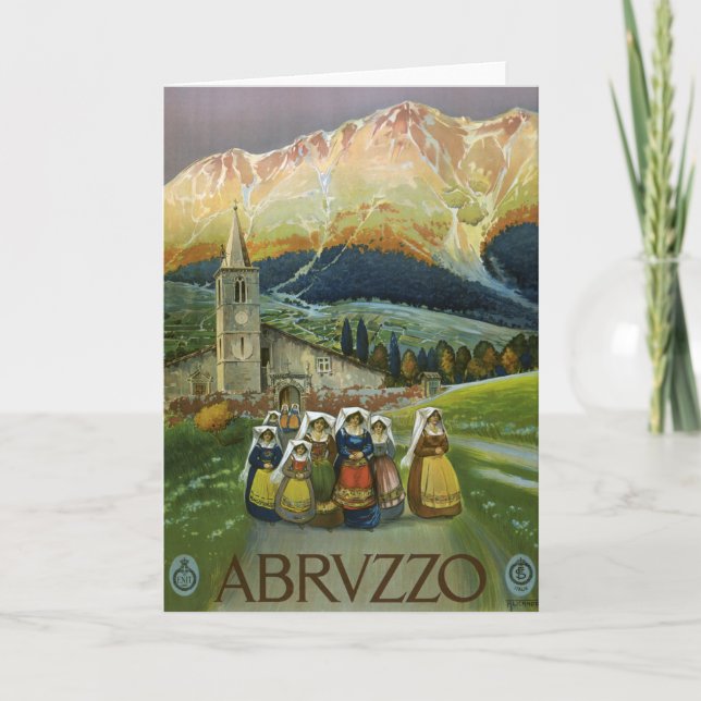 Abruzzen Karte (Vorderseite)