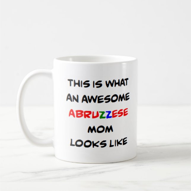 Abruzzeser Mutter, großartig Kaffeetasse (Links)