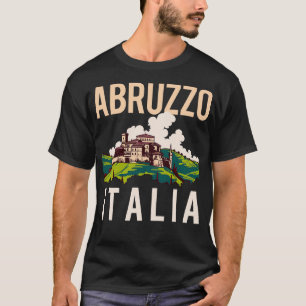 Abruzzo Italia Retro Entwurf einer italienischen R T-Shirt