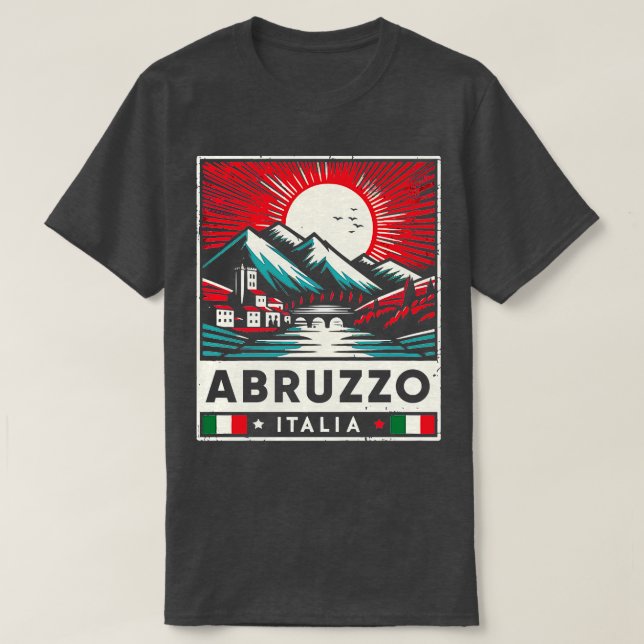 Abruzzo Italia Vintag Lover T-Shirt (Design vorne)