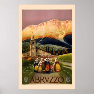 Abruzzo Italien 920er Jahre Klassisches Italienisc Poster