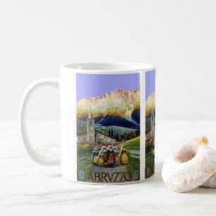 Abruzzo Italien Vintage Reiseplaner mit Wirkung fü Tasse