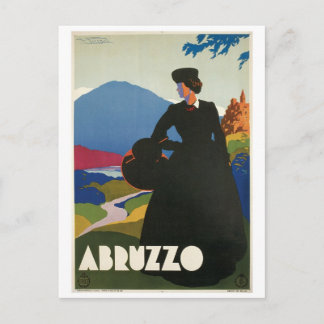 Abruzzo, Italien Vintage-Reiseposter Postkarte