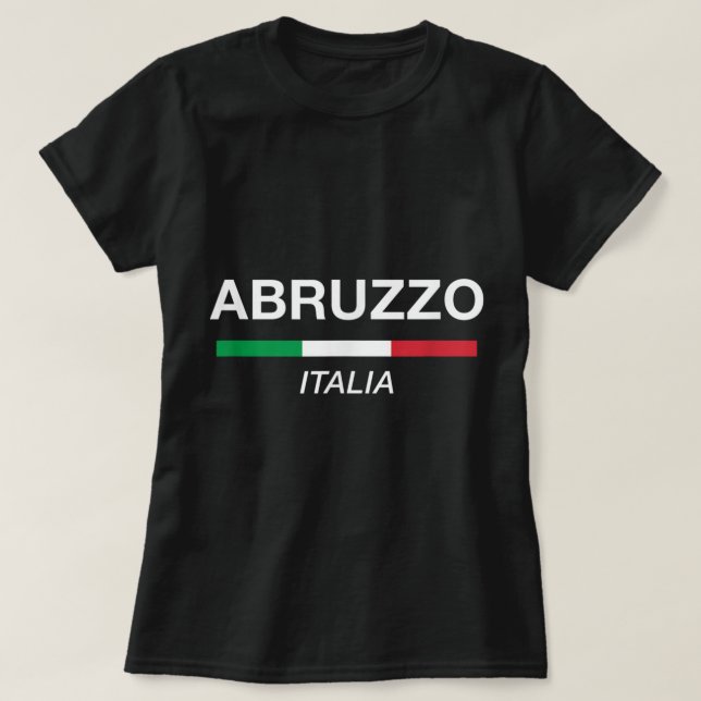 Abruzzo Italienischer Name Familie Wiedersehen Ita T-Shirt (Design vorne)