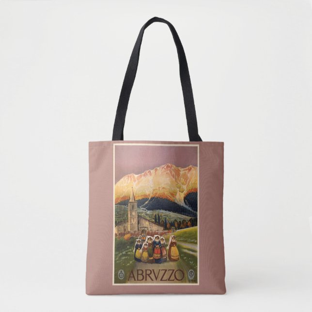 Abrvzzo Italien Vintage Tragetaschen (Vorderseite)