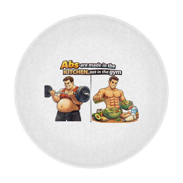 Abs Are Made in the Kitchen Chopping Board Schneidebrett (Vorderseite)