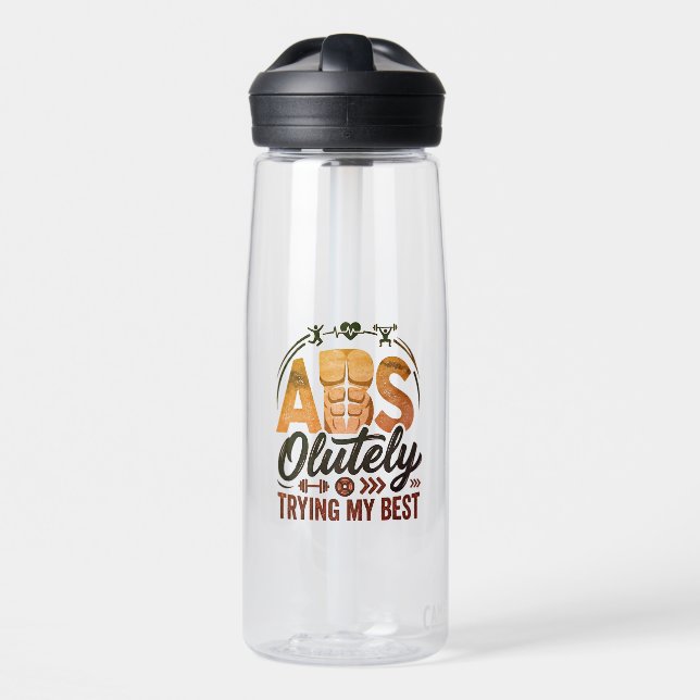 Abs-olut mein Bestes gebend Trinkflasche (Vorne)