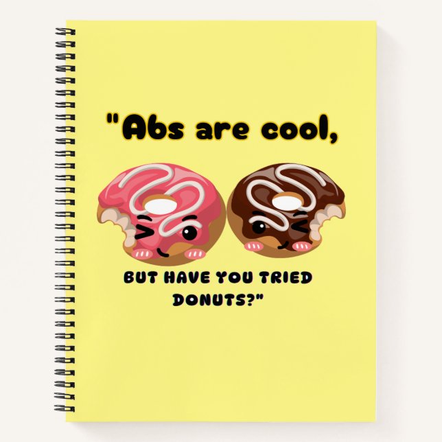 ABS SIND COOL, MÜSSEN ABER SPENDEN VERSUCHEN NOTIZBUCH (Vorderseite)