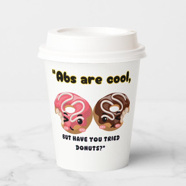 ABS SIND COOL, MÜSSEN ABER SPENDEN VERSUCHEN PAPPBECHER (Vorderseite)