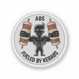 Abs und Kebabs  Aufkleber