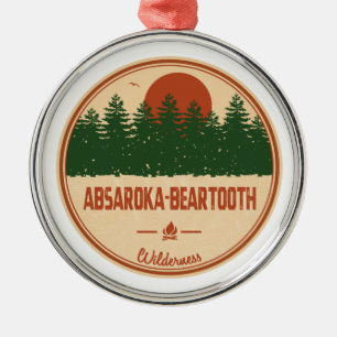 Absaroka - Barkzahnspiel Montana Wyoming Ornament Aus Metall