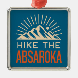 Absaroka-Berge Sunburst erwandern Ornament Aus Metall