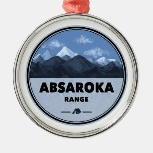 Absaroka Highlights Montana Camping Ornament Aus Metall