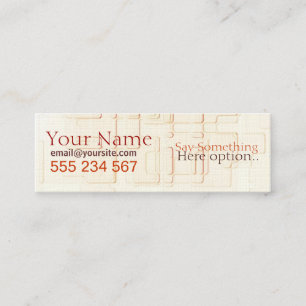 Absatech Mini-Visitenkarte Mini Visitenkarte