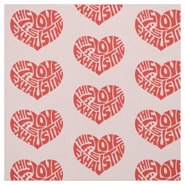 Absaugende Liebe Herzmuster Stoff (Muster)