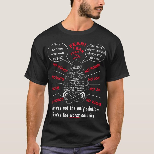 Abschaltung (dunkel von M) T-Shirt (Vorderseite)