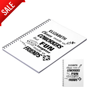 Abschied Coworker Boss - wir sind Freunde Custom Notizblock