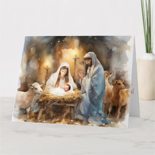 Abschied in einem mageren Weihnachten Karte