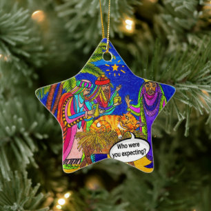 Abschied in einer Gefahr Keramik Ornament