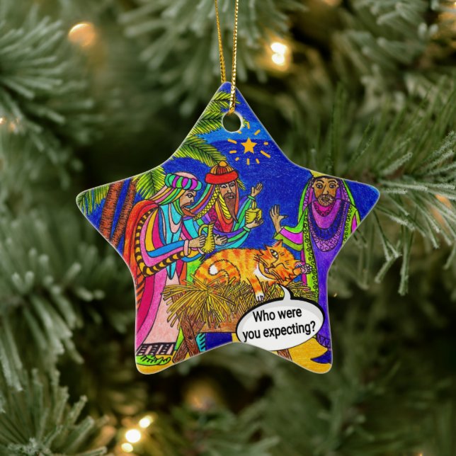 Abschied in einer Gefahr Keramik Ornament (Baum)