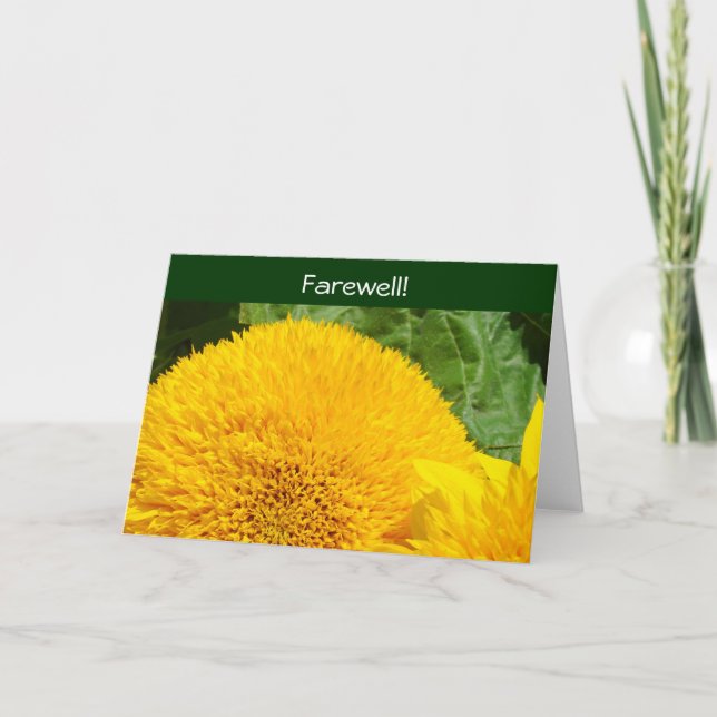 Abschied! Karten gut, damit wir dich vermissen! So (Vorderseite)