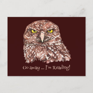 Abschied nehmen, ich lese ein interessantes Angebo Postkarte