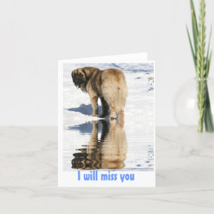 Abschied nehmender Leonberger Karte