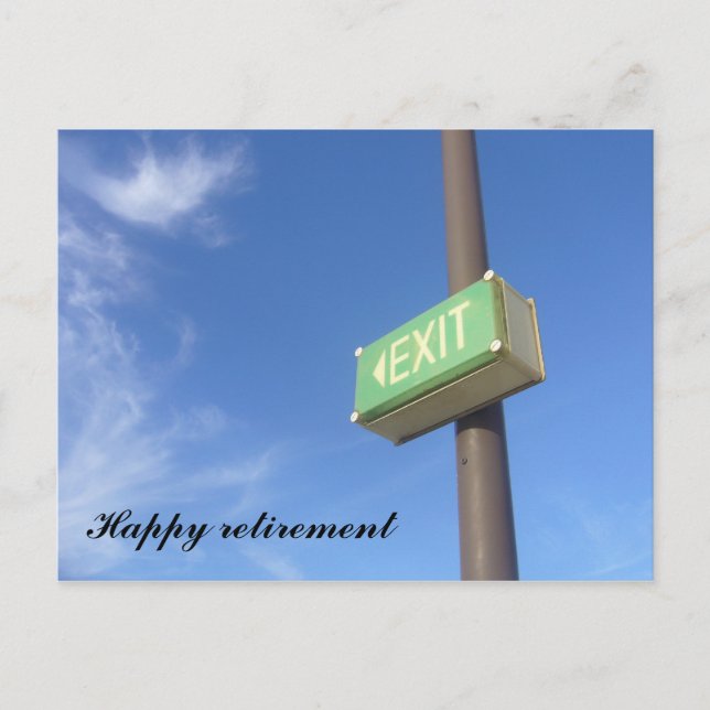 Abschied Postkarte (Vorderseite)