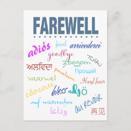 Abschied Postkarte