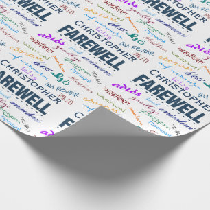 Abschied Verlassend Geschenkpapier