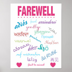 Abschied Verlassend Party Poster