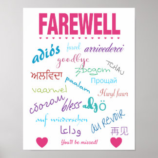 Abschied Verlassend Party Poster