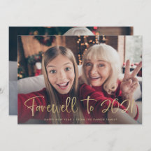 Abschied von 2021 | Frohes neues Jahr 2022 Zwei Fo