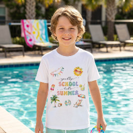 Abschied von der Schule Hallo Sommerparty T-Shirt