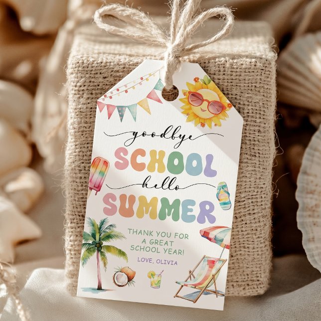 Abschied von der Schule Sommer Geschenkanhänger (Von Creator hochgeladen)
