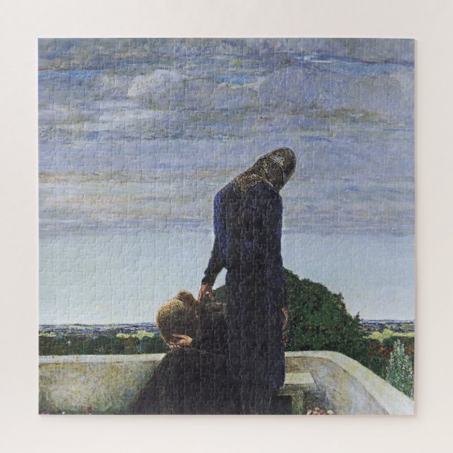„Abschied“ von Heinrich Vogeler Puzzle (Vertikal)
