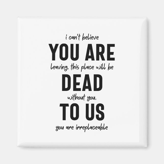 Abschied von Kollegen, Ruhestand, Abschied von Arb Magnet (Vorne)