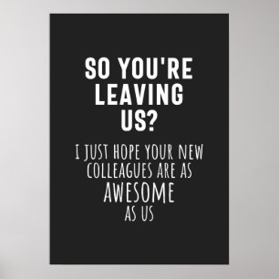 Abschied von Kollegen, Ruhestand, Mitarbeiter, Abs Poster