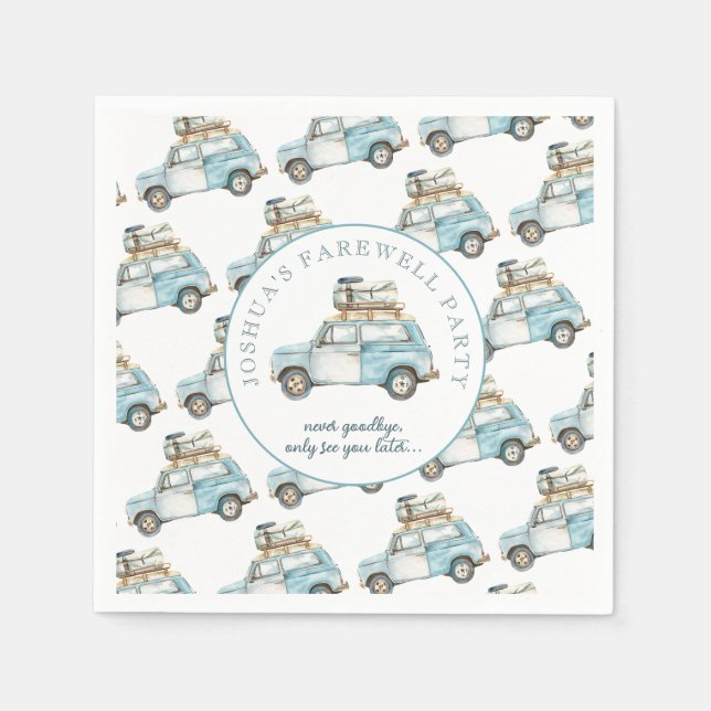 Abschied von Niedlichem Party Serviette (Vorderseite)