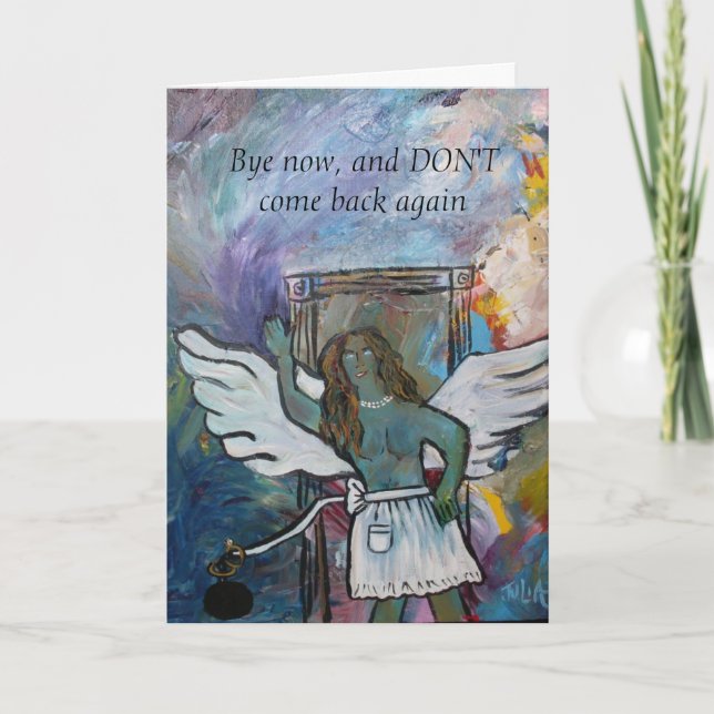 Abschied von schlechter Beziehungskarte Karte (Vorderseite)