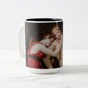 Abschied von Telemachus und Eucharis Zweifarbige Tasse