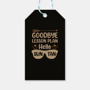 Abschied von Unterrichtsplänen Hallo Sonnenbräune Geschenkanhänger