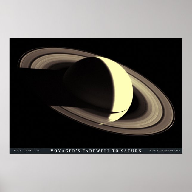 Abschied von Voyager zum Saturn Poster (Vorne)