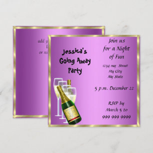 Abschiedsfeier-Einladungskarte auf Wiedersehen Einladung