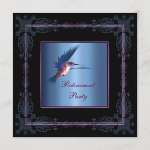 Abschiedsfeier für die Frau mit dem lila Kolibri Einladung