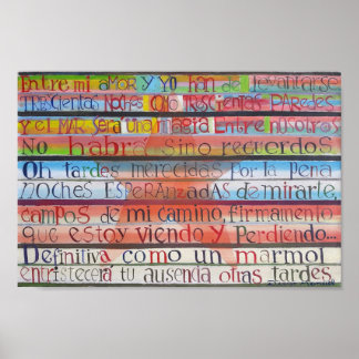 Abschiedsgedicht von Jorge Luis Borges Poster