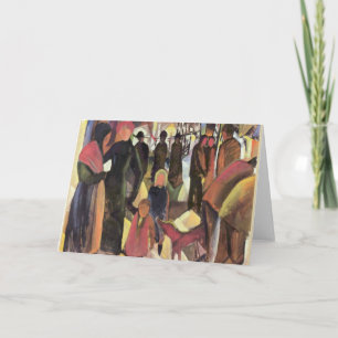 Abschiedsgemälde von August Macke Karte
